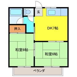 グリーンハイツの物件間取画像